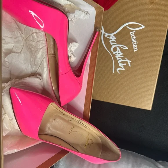Christian Louboutin Vibrant Pink Heels - Picture 5 of 7